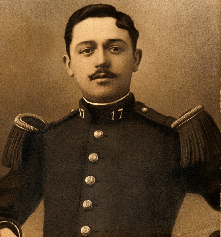 Paul Honore Choppick dans son uniforme du 17ème régiment d'infanterie (17ème RI)