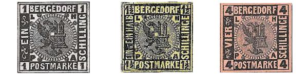 timbres poste de Bergedorf
