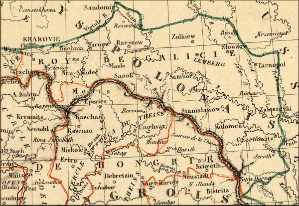Galicie et Bucovine (Ukraine / Pologne / Roumanie / Moldavie) - cartes geographiques anciennes