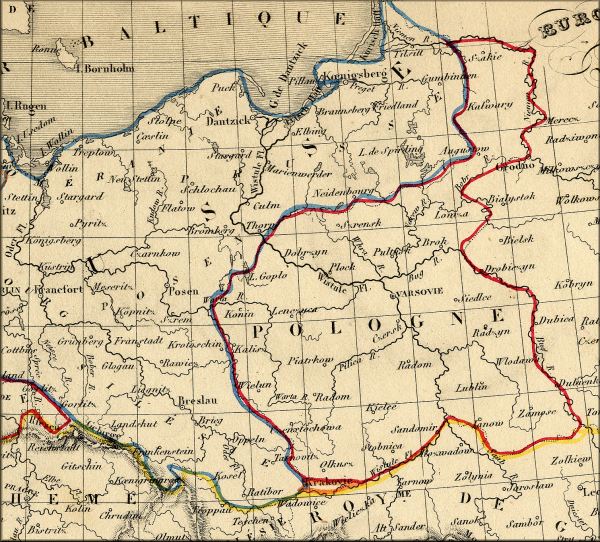 Pologne / Polska / Poland - cartes geographiques anciennes francaises