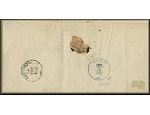 lettre ancienne (avec 2 cachets sans timbre poste) de Kichinev / Kischinev / Kischenew / Kichinew / Chisinau (Moldavie) --> Jassy / Iasi (Roumanie) du 4 septembre 1863 - jour / date anniversaire 4 septembre - annee / millesime 1863