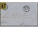 Saxe / Saxony / Sachsen - l'Allemagne de la Poste vers 1860 - philatelie et marcophilie - l'histoire par la lettre ancienne et le timbre